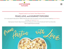 Tablet Screenshot of cornucopiapopcorn.com